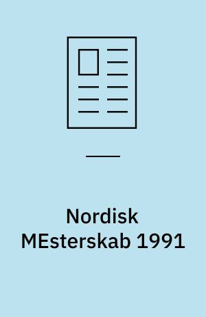 Nordisk MEsterskab 1991