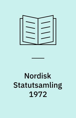 Nordisk Statutsamling 1972