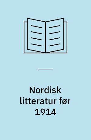 Nordisk litteratur før 1914