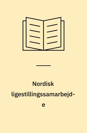 Nordisk ligestillingssamarbejde : 2001-2005