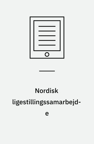 Nordisk ligestillingssamarbejde : 2001-2005