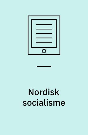 Nordisk socialisme : på vej mod en demokratisk økonomi