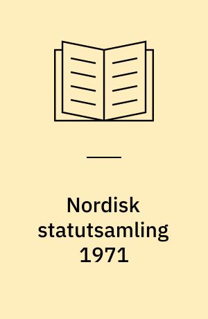 Nordisk statutsamling 1971