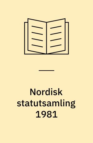 Nordisk statutsamling 1981