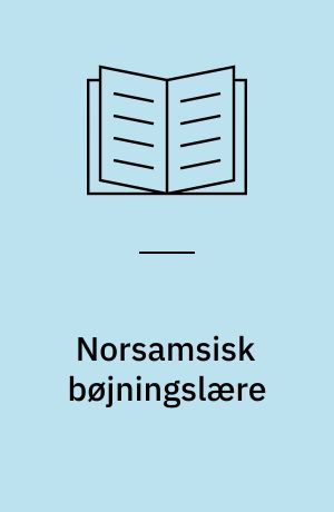 Norsamsisk bøjningslære