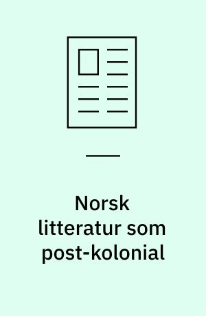 Norsk litteratur som post-kolonial