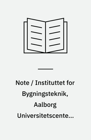 Note / Instituttet for Bygningsteknik, Aalborg Universitetscenter, AUC. Nr. 8110 : EDB-program til løsning af lineære ligningssystemer : brugervejledning