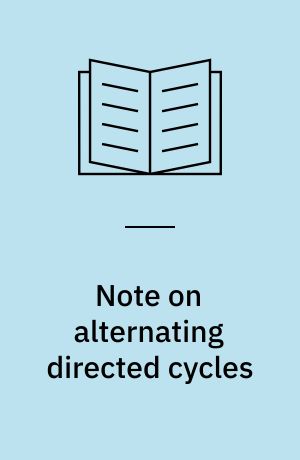 Note on alternating directed cycles