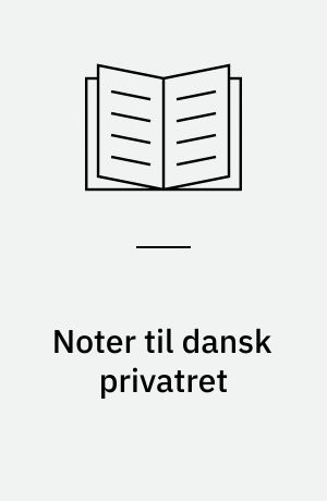 Noter til dansk privatret
