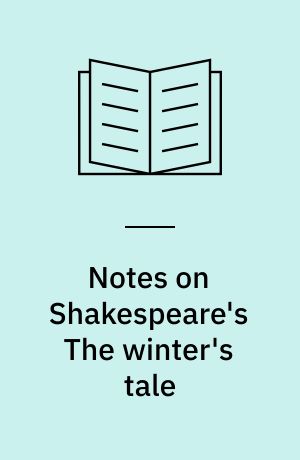 Notes on Shakespeare's The winter's tale
