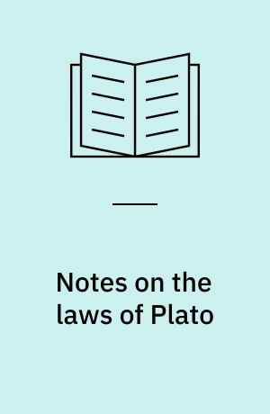 Notes on the laws of Plato