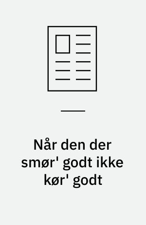 Når den der smør' godt ikke kør' godt : avancerede overfladebehandlingers muligheder på bevægede maskinelementer