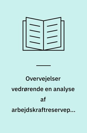Overvejelser vedrørende en analyse af arbejdskraftreserveproblematikken, specielt med henblik på kvinderne: En indkredsning af problemet om den specifikke udbytning af lønarbejderkvinderne set i relation til den samfundsmæssige og arbejdsmarkedspolitiske udvikling