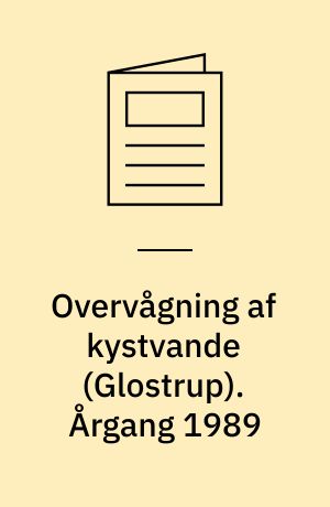 Overvågning af kystvande (Glostrup). Årgang 1989