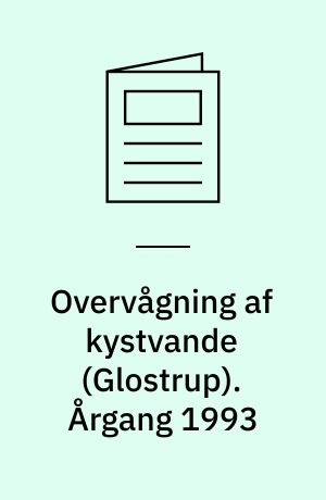 Overvågning af kystvande (Glostrup). Årgang 1993