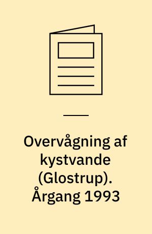Overvågning af kystvande (Glostrup). Årgang 1993