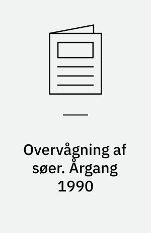 Overvågning af søer. Årgang 1990