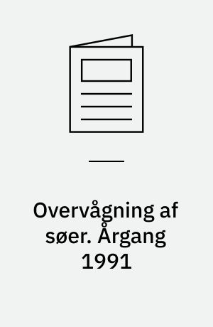 Overvågning af søer. Årgang 1991