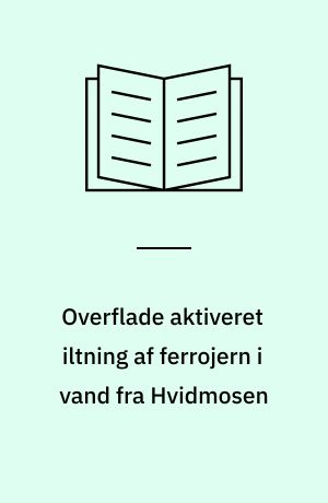 Overflade aktiveret iltning af ferrojern i vand fra Hvidmosen