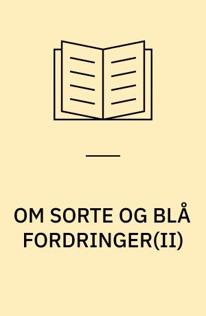 OM SORTE OG BLÅ FORDRINGER(II) : PRIVATE INVESTORERS ARBITRAGEMULIGHEDER, HVEM KØBER OG UDSTEDER FORDRINGERNE