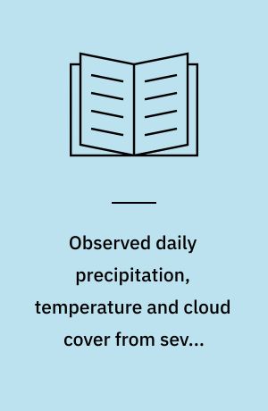 Observed daily precipitation, temperature and cloud cover from seven Danish sites, 1874-2000