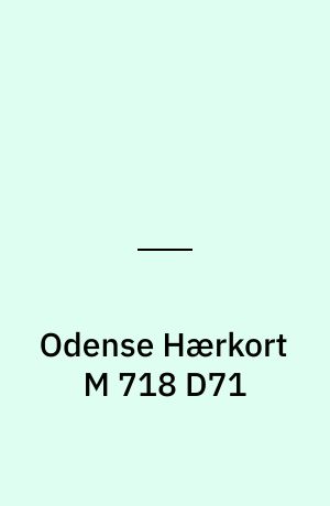 Odense Hærkort M 718 D71 : Danmark 1:50 000 (2 cm)