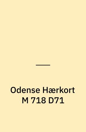 Odense Hærkort M 718 D71 : Danmark 1:50 000 (2 cm)