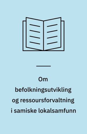 Om befolkningsutvikling og ressoursforvaltning i samiske lokalsamfunn : To anmeldelser: 1. I (Norsk) Historisk tidsskrift 1989:1, av Steinar Pedersen: Laksen, allmuen og staten og Steinar Pedersen: Konflikten mellom Karasjokfolks laksefiske og det offisielle lov og regelverk. 2. I (Svensk) Historisk tidsskrift 1990:1, av Roger Kvist: Rennomadismens dilemma