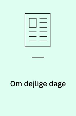 Om dejlige dage : hiero- og teofore processioner i arkaisk religion og i Det Gamle Testamente