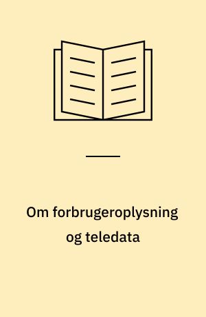 Om forbrugeroplysning og teledata