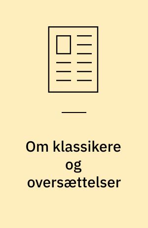 Om klassikere og oversættelser
