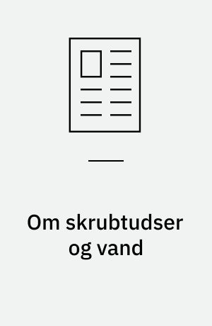 Om skrubtudser og vand