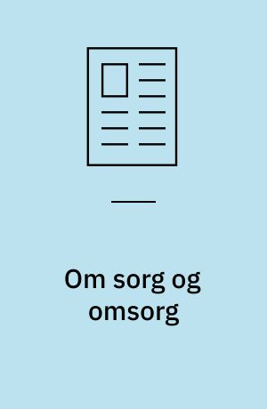 Om sorg og omsorg