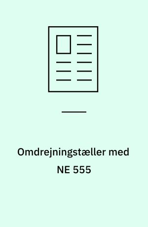 Omdrejningstæller med NE 555
