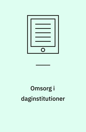 Omsorg i daginstitutioner