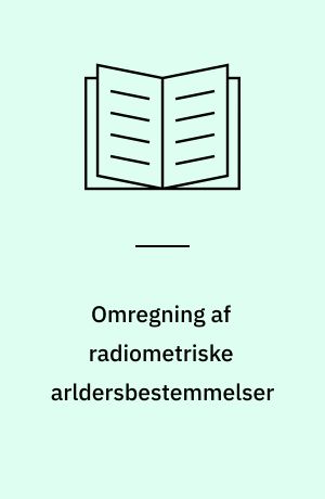 Omregning af radiometriske arldersbestemmelser