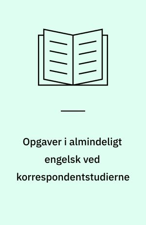 Opgaver i almindeligt engelsk ved korrespondentstudierne