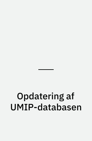 Opdatering af UMIP-databasen