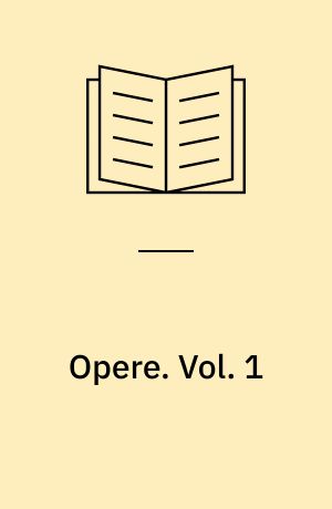 Opere : a cura dell'Unione matematica italiana e col contributo del Consiglio nazionale delle ricerche. Vol. 1