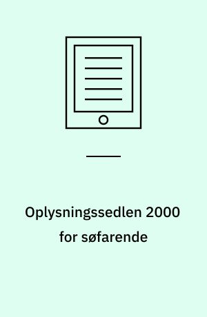 Oplysningssedlen 2000 for søfarende