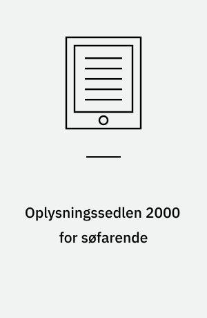 Oplysningssedlen 2000 for søfarende