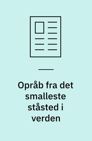 Opråb fra det smalleste ståsted i verden : Line Knutzon