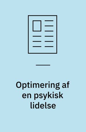 Optimering af en psykisk lidelse : ADHD, hjernetræning og skævvredne forventninger i New York City
