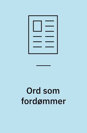 Ord som fordømmer