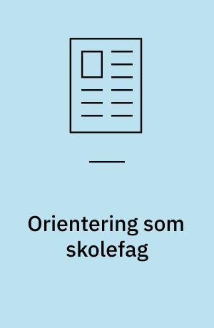 Orientering som skolefag