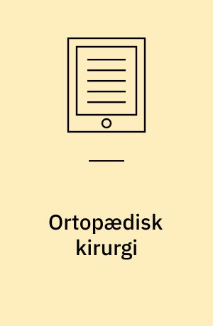 Ortopædisk kirurgi