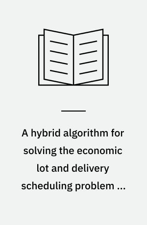 A hybrid algorithm for solving the economic lot and delivery scheduling problem in the common cycle case
