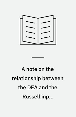 A note on the relationship between the DEA and the Russell input efficiency index