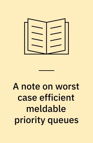 A note on worst case efficient meldable priority queues