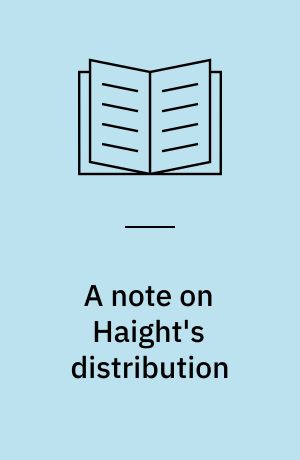 A note on Haight's distribution